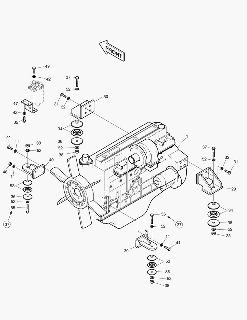 МОНТАЖ ДВИГАТЕЛЯ