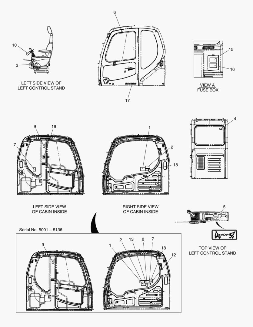 Спецтехника 5120 DECAL - CABIN(EUROPE) [5001~5831] - главное фото