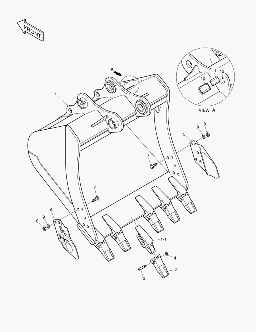 Схема 6800 BUCKET ASS`Y - 1.17mВі