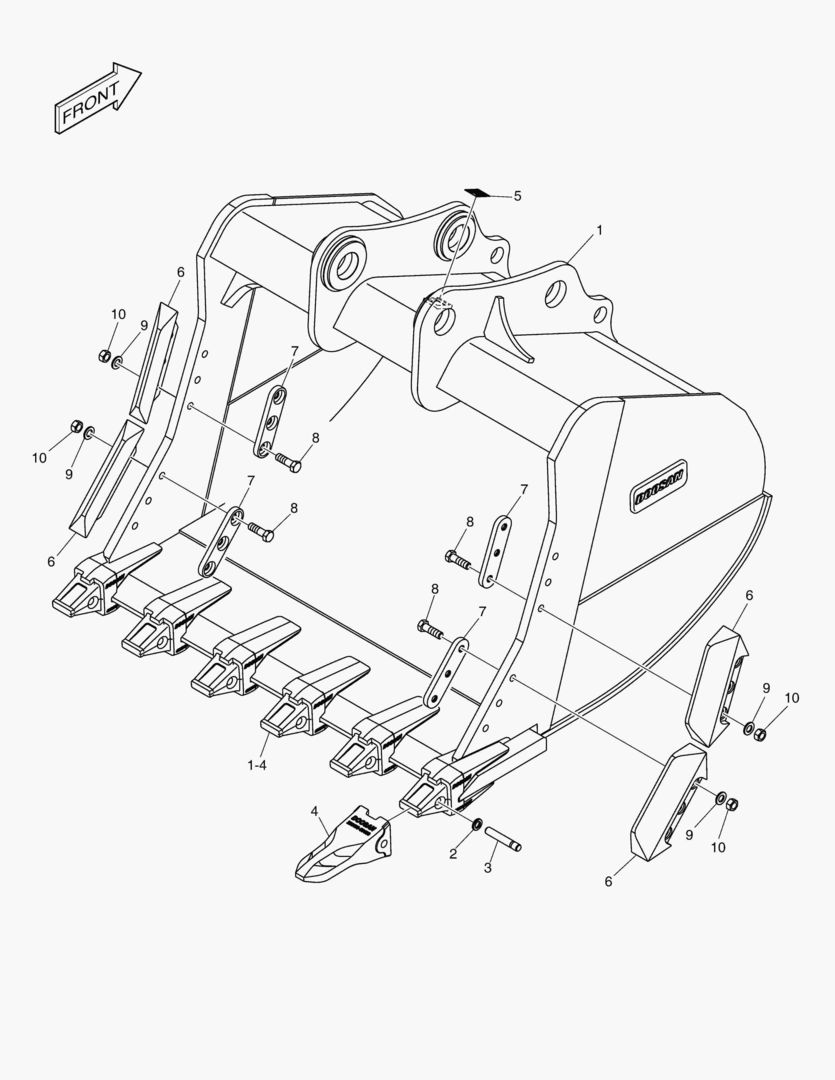Схема 6940 BUCKET ASSВґY - 2.22mВі - S CLASS