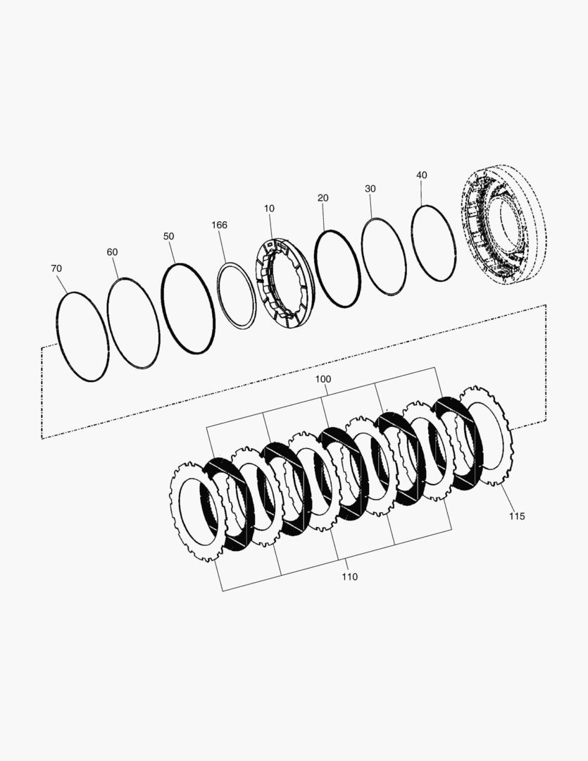 G250-14 HUB WET BRAKE
