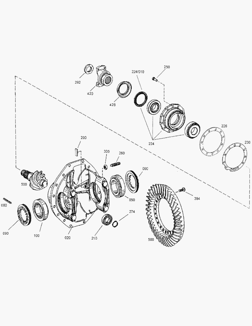 Спецтехника G090-18 REAR AXLE DIFF. [710535~] - главное фото