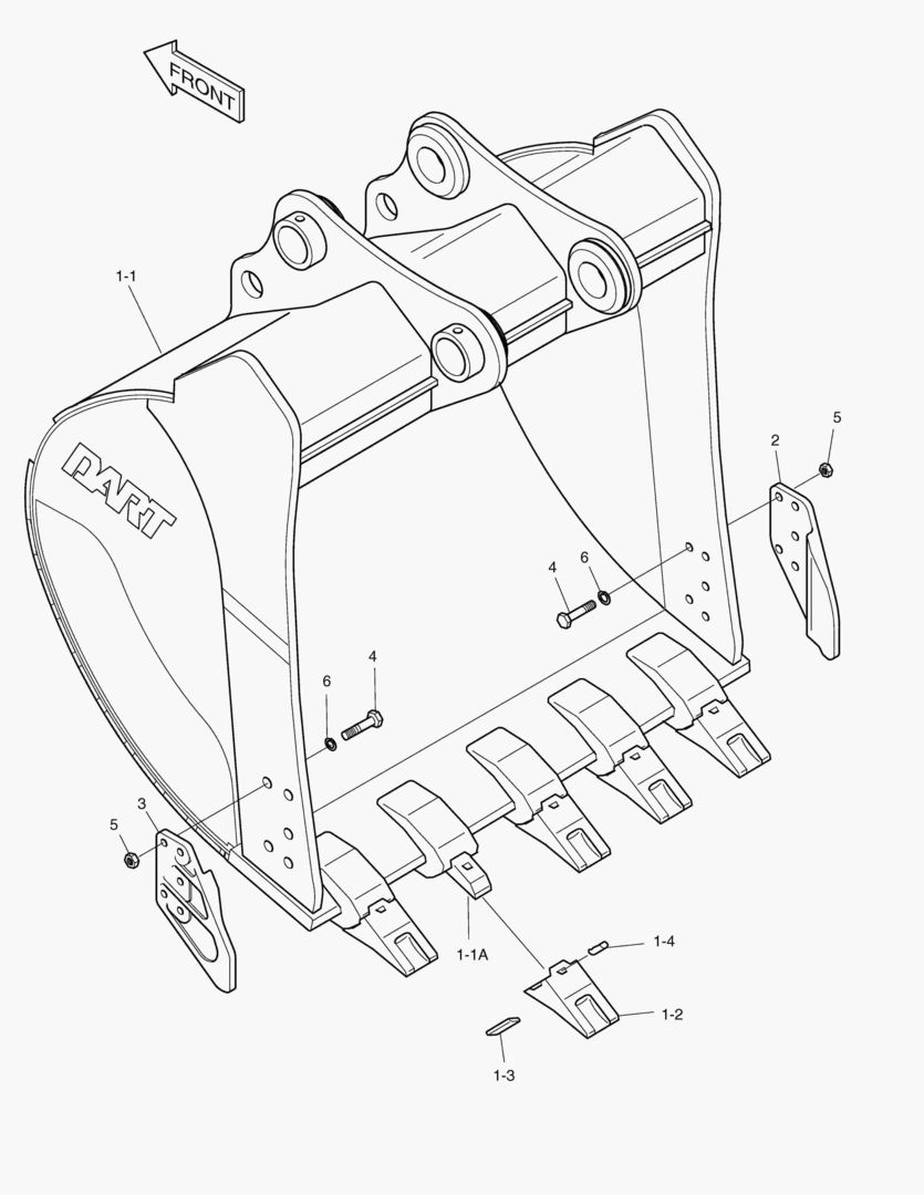 Спецтехника 6370 BUCKET-0.95гЋҐ(48`)-VERTICAL PIN - главное фото