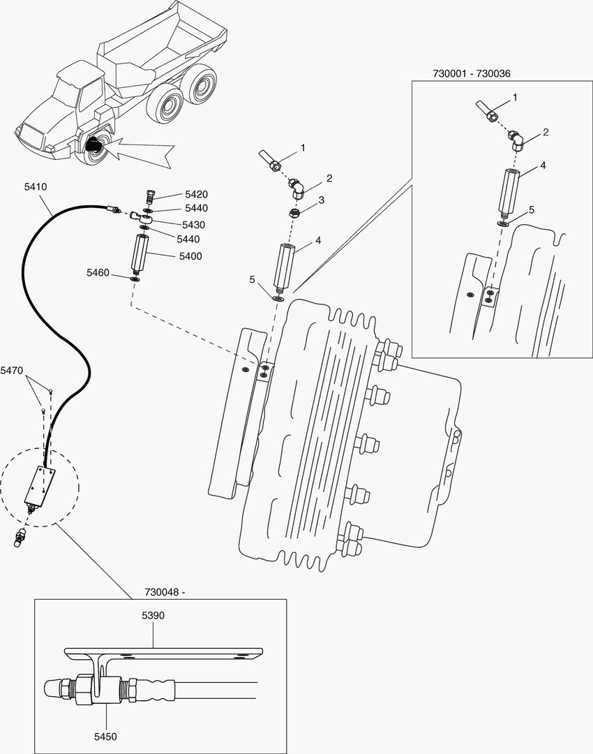 G190-54 BRAKE SYSTEM FRONT AXLE
