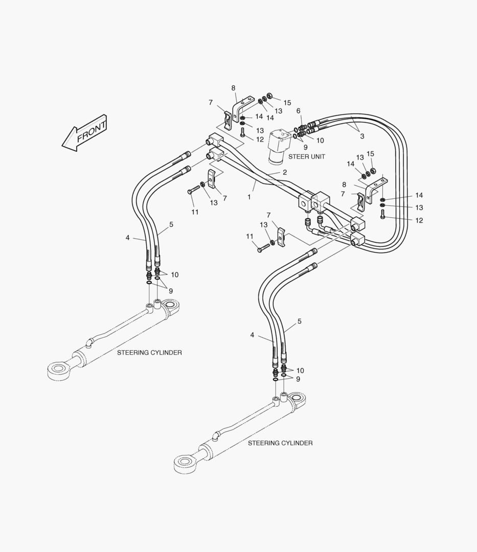 ПАТРУБКИ РУЛЕВОГО УПРАВЛЕНИЯ