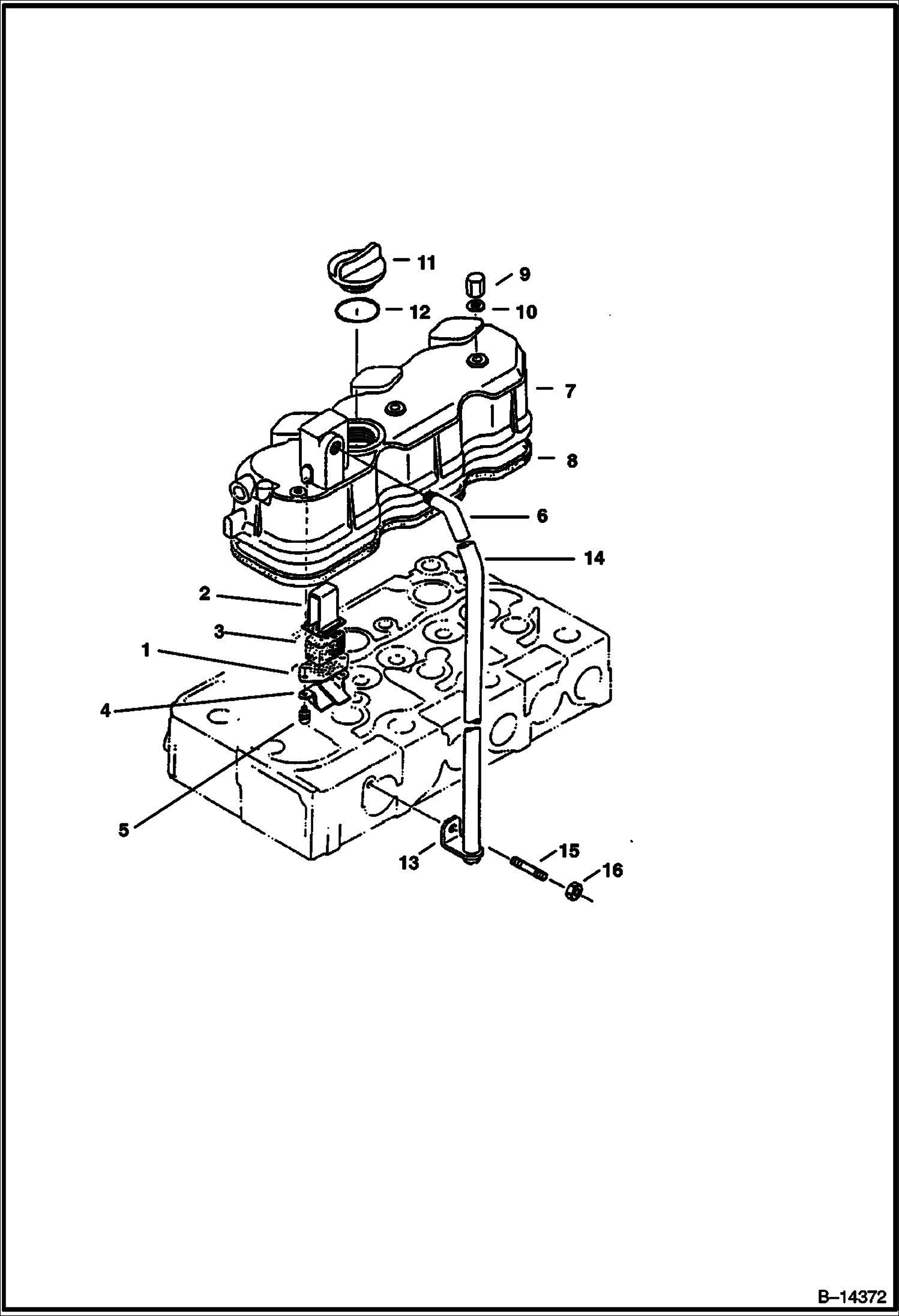 КРЫШКА КОРОМЫСЛА КЛАПАНА