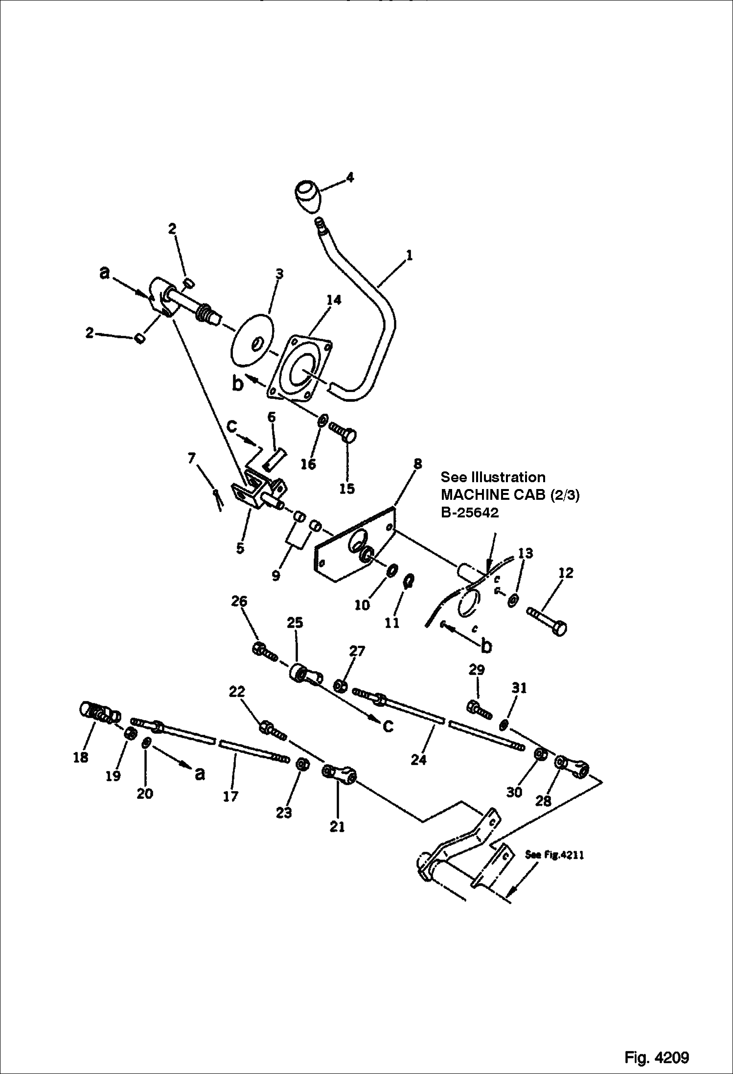 2) (ДЛЯ УСТРОЙСТВА НАКЛОНА КОВША БУЛЬДОЗЕР С ПОВОРОТНЫМ ОТВАЛОМ) KOMATSU СЕРИЙНЫЙ НОМЕР 13025 И ВЫШЕ