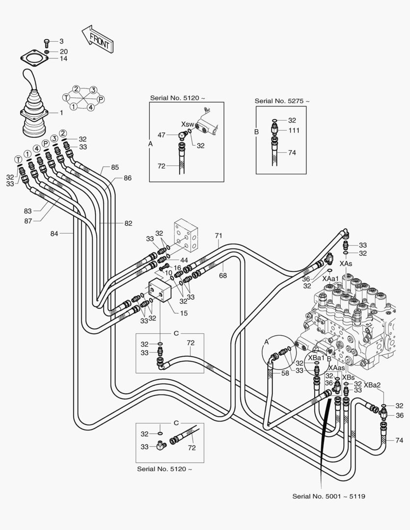 Спецтехника 1330 PILOT PIPING(4)-DX28 [5001~6449] - главное фото