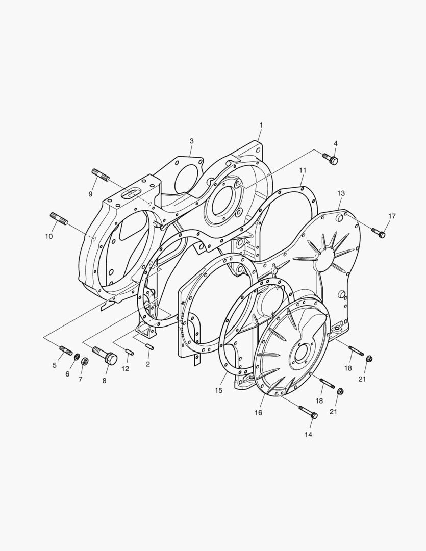 КАРТЕР РАСПРЕДЕЛИТЕЛЬНЫХ ШЕСТЕРЕН