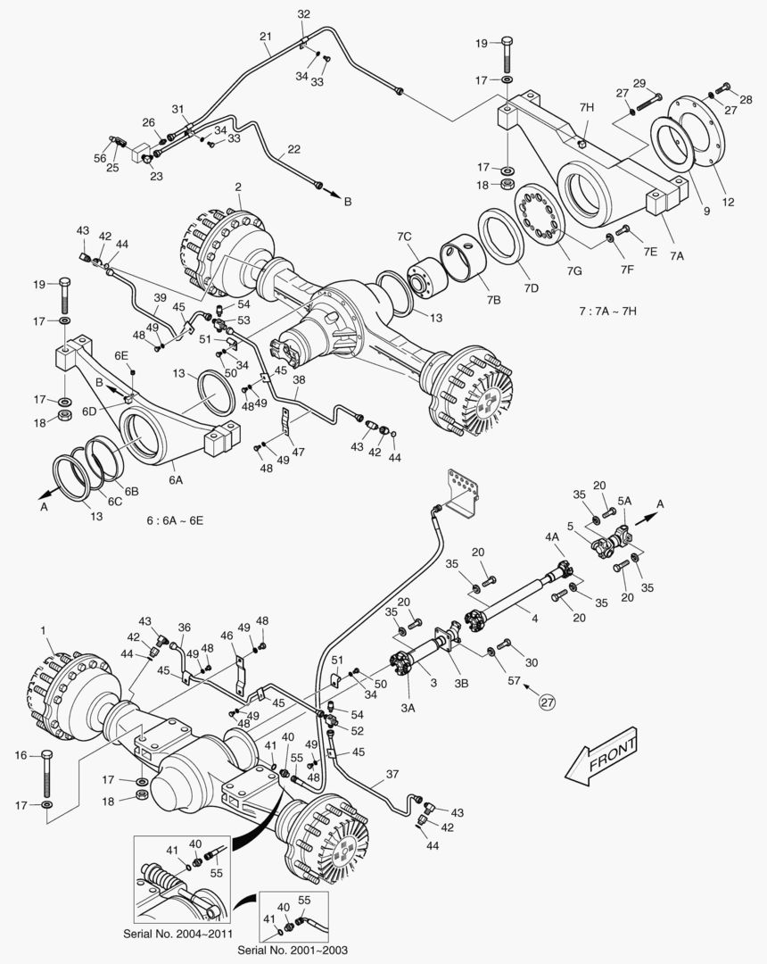 1160 AXLE & DRIVE SHAFT-SUPER MAX. TRAC