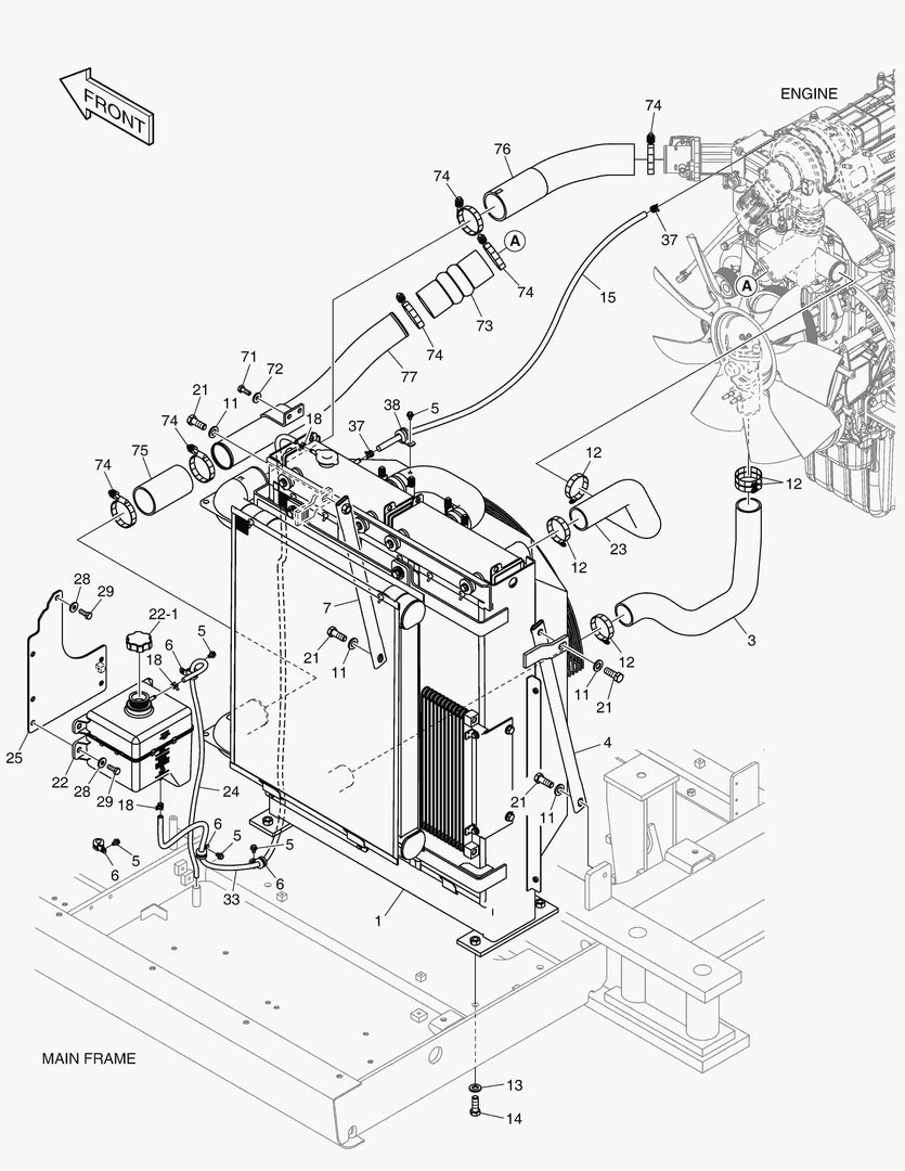 ОПОРТНЫЙ УЗЕЛ РАДИАТОРА