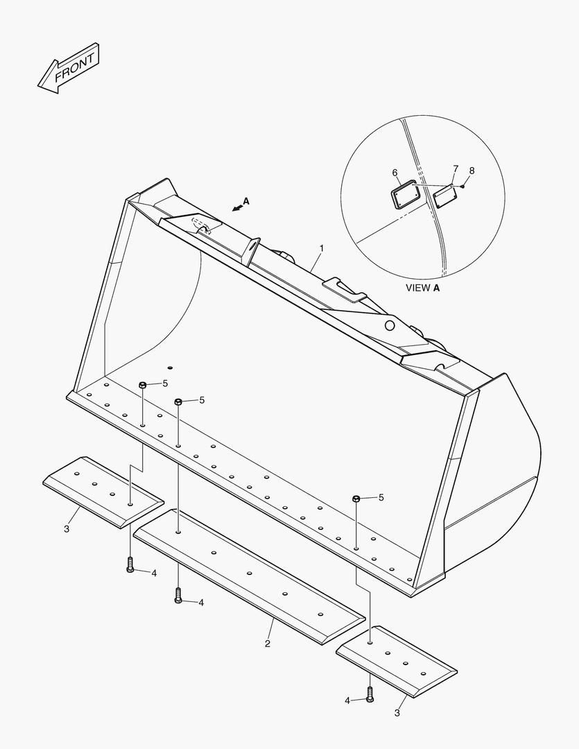 5150 BUCKET-3.3гЋҐ-CUTTING EDGE