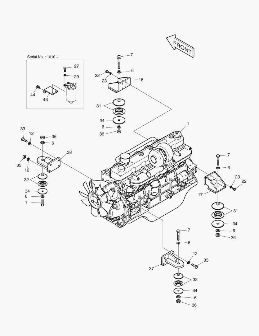 МОНТАЖ ДВИГАТЕЛЯ