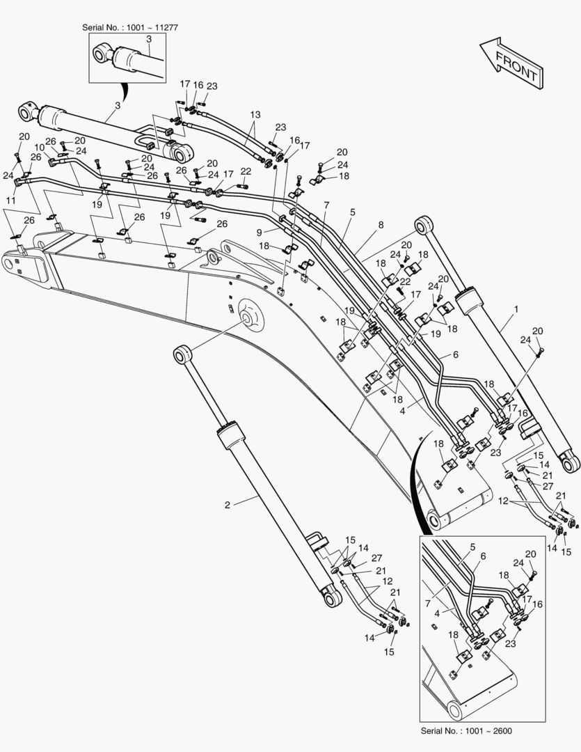 ГИДРОСИСТЕМА СТРЕЛЫ-6.3 м