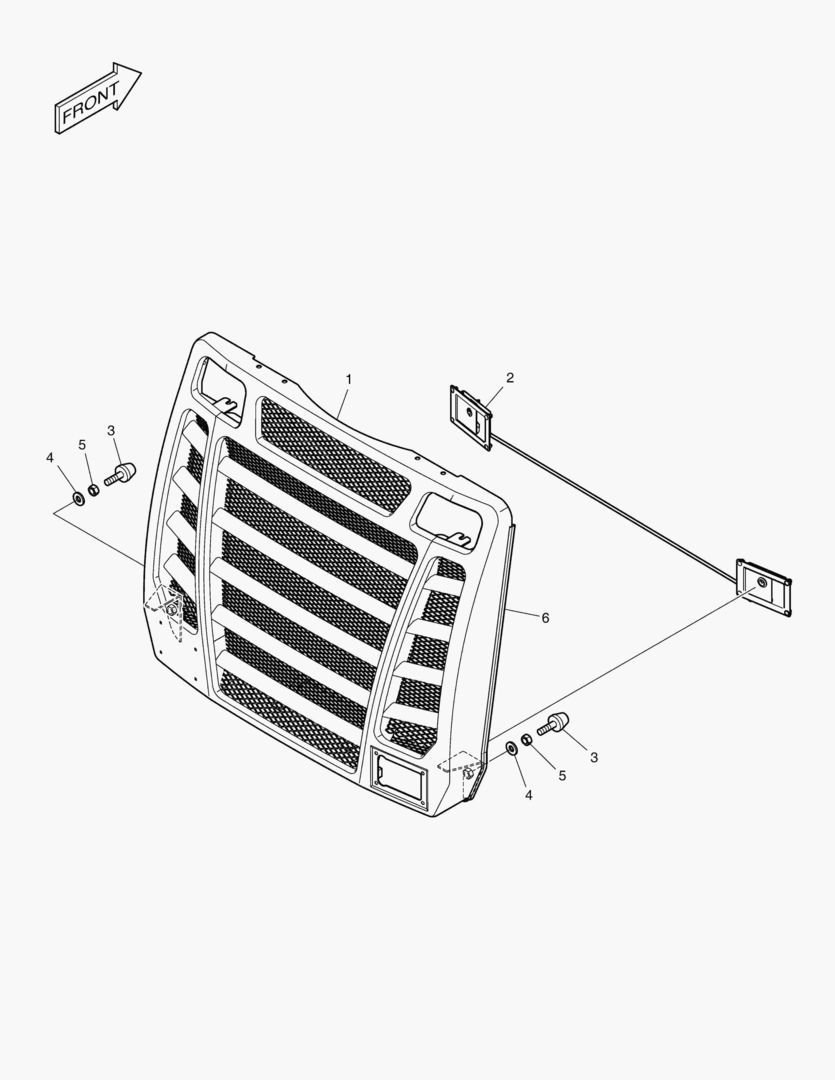 РЕШЕТКА РАДИАТОРА В СБОРЕ