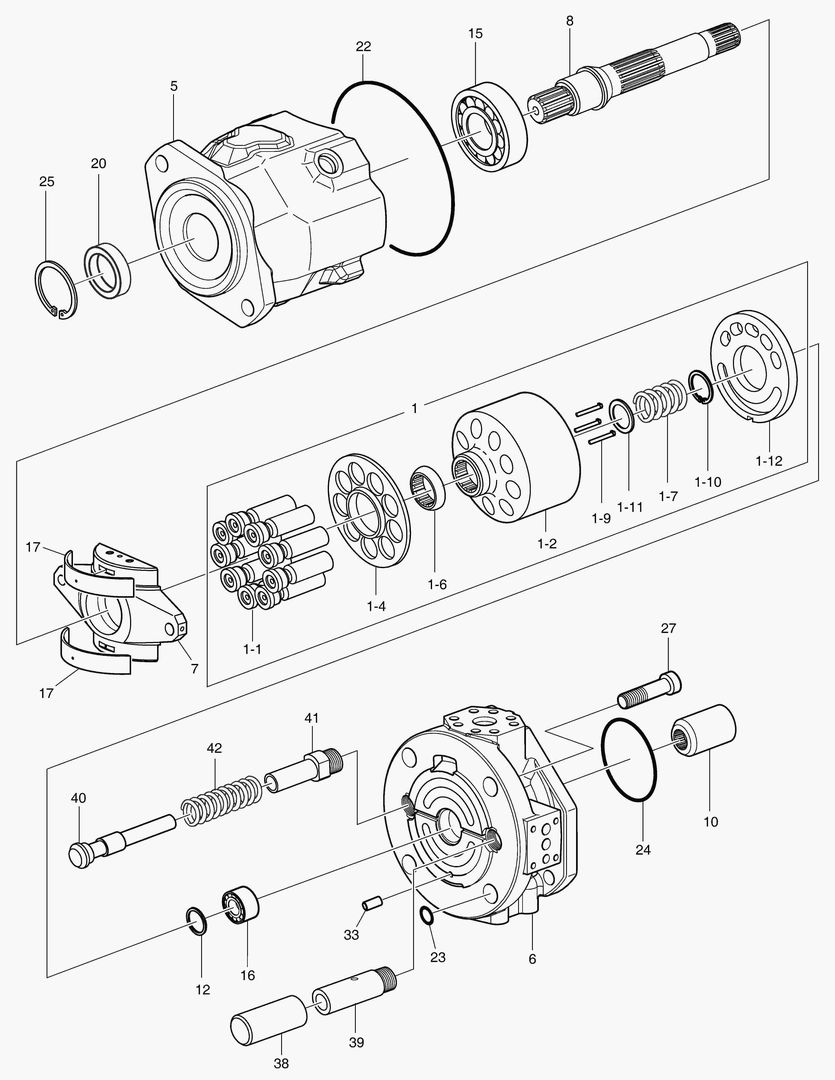 Схема ОСНОВНОЙ НАСОС - РОТОР В СБОРЕ