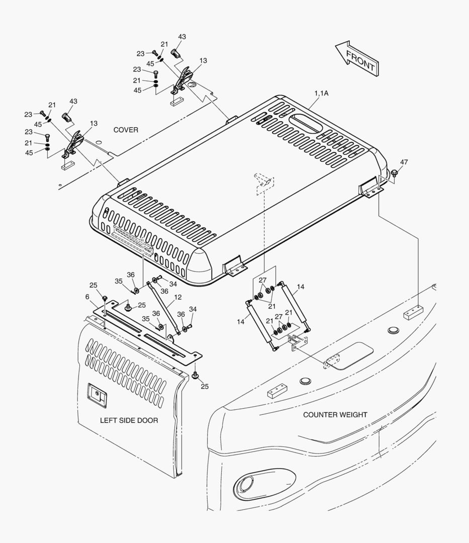 КРЫШКА ДВИГАТЕЛЯ