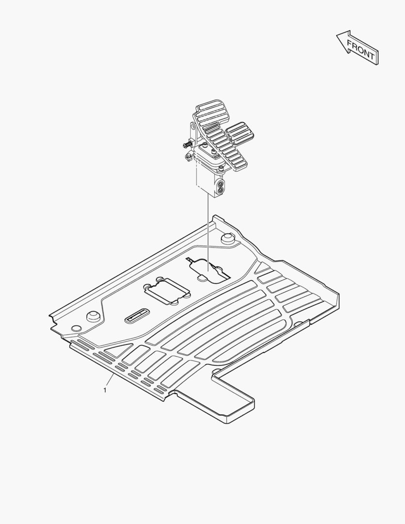 Схема КОВРИК НА ПОЛУ КУЗОВА - STT