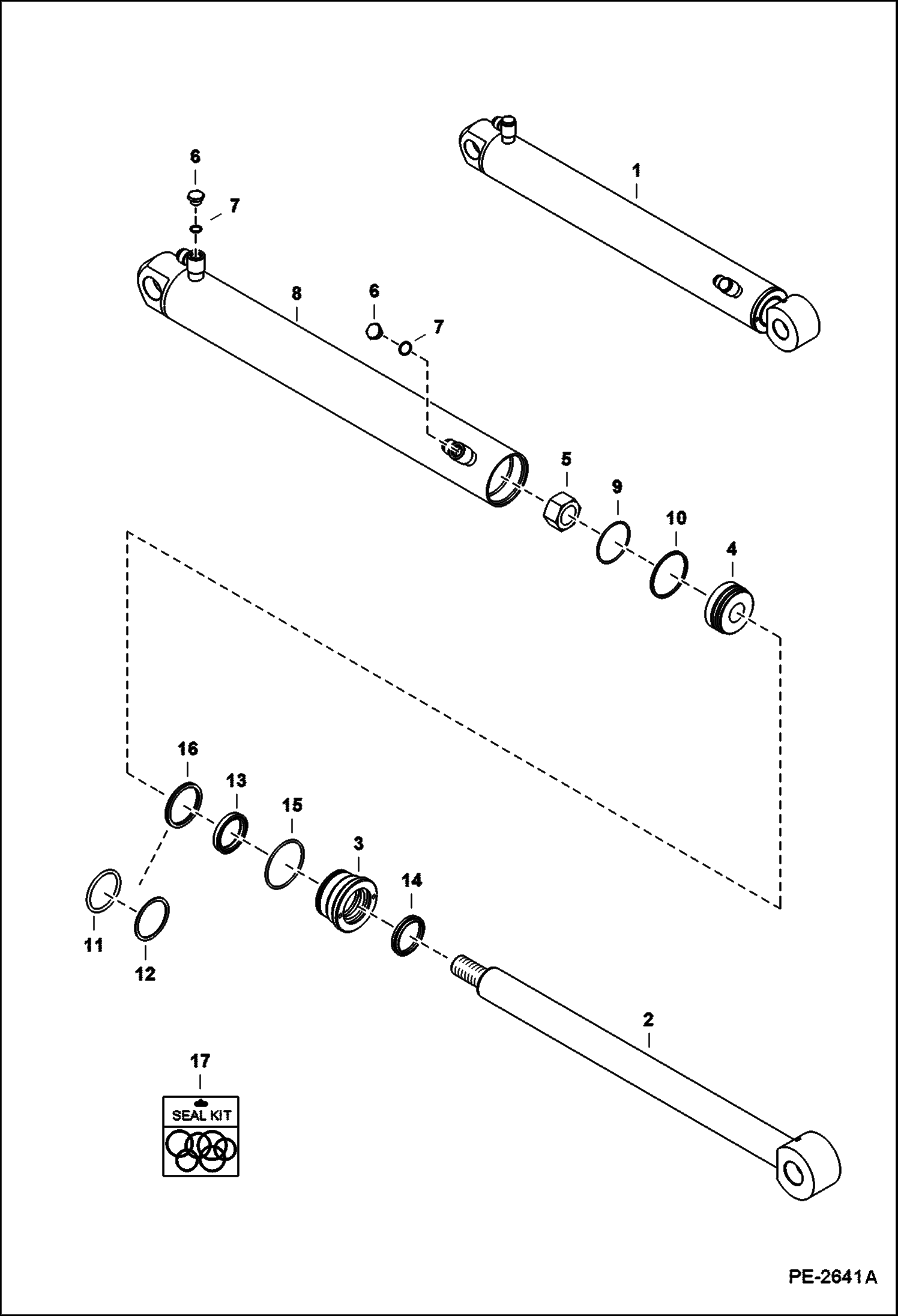 ЭКСКАВАТОР-ПОГРУЗЧИК (ЦИЛИНДР КОВША) (9BH B38Y)