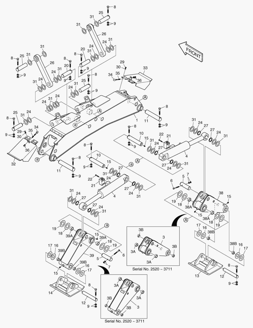 2185 OUTRIGGER ASS`Y-REAR [2520~]