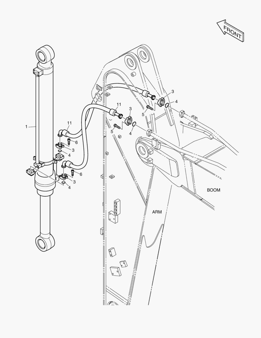 ГИДРОСИСТЕМА РУКОЯТИ - РУКОЯТЬ 2.4 м