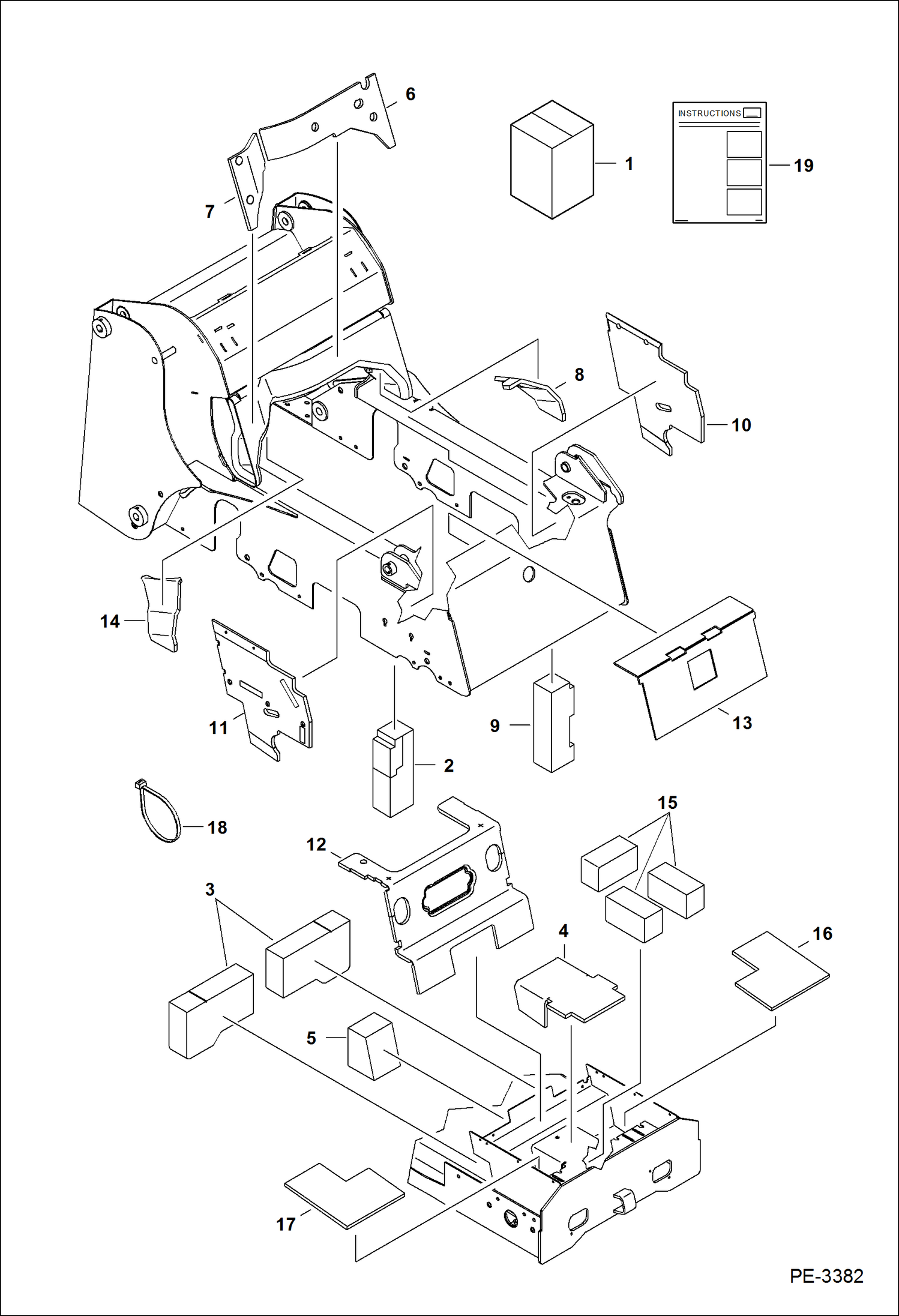 Схема КОМПЛЕКТ ДЕТАЛЕЙ СИСТЕМЫ ШУМОПОДАВЛЕНИЯ (РУКОВОДСТВО ПОЛЬЗОВАТЕЛЬ УСТРАЙСТВ УПРАВЛЕНИЯ)