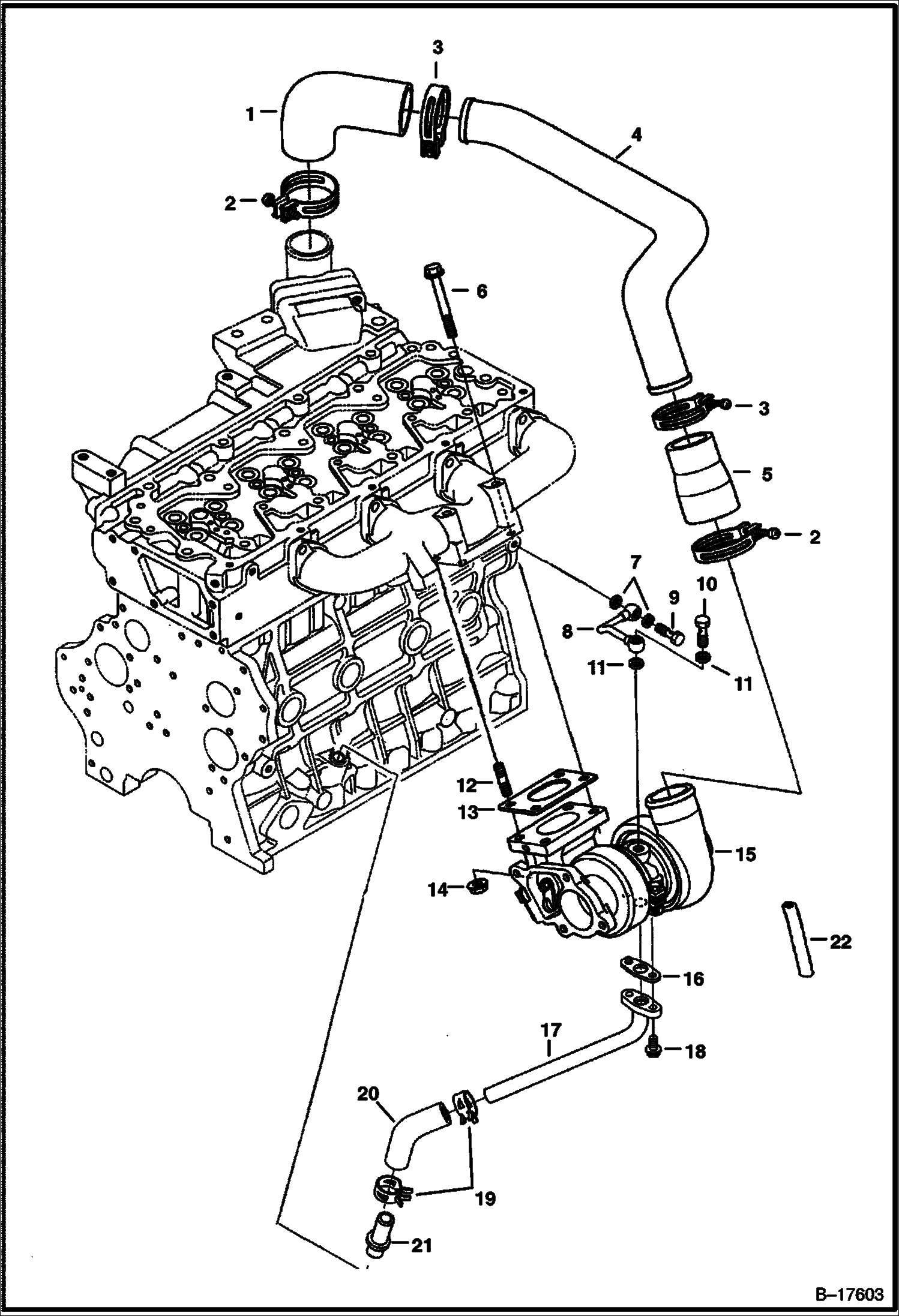 ТУРБОКОМПРЕССОР (СЕРИЙНЫЙ НОМЕР 5219 И 5220) (V3300 DI T KUBOTA) (TIER I)