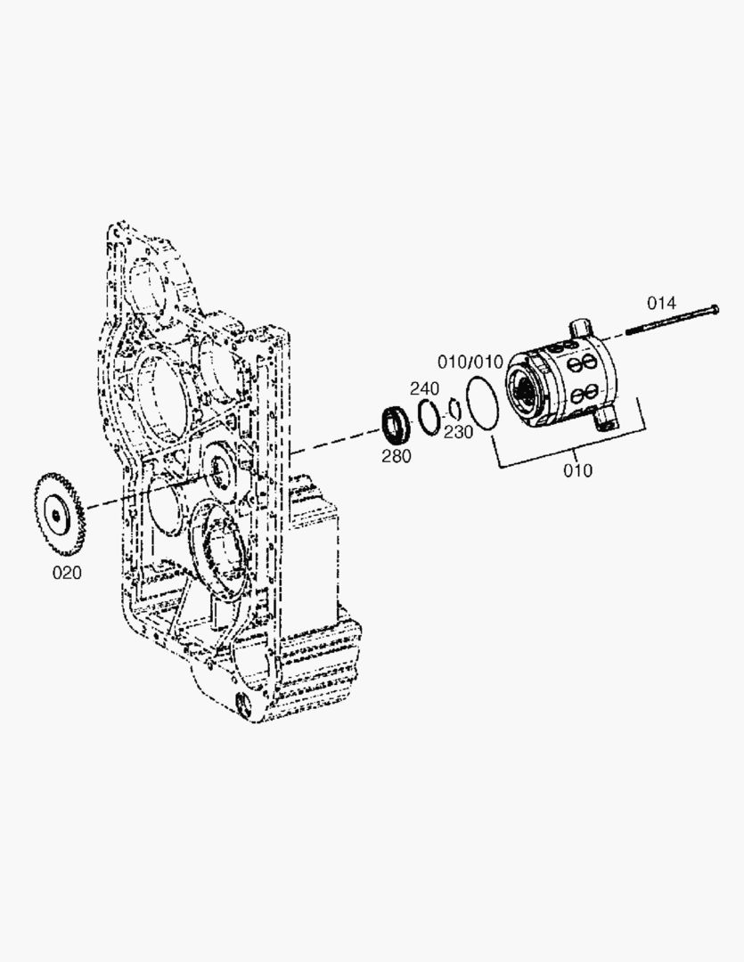 Схема АВАРИЙНЫЙ НАСОС РУЛЕВОГО УПРАВЛЕНИЯ