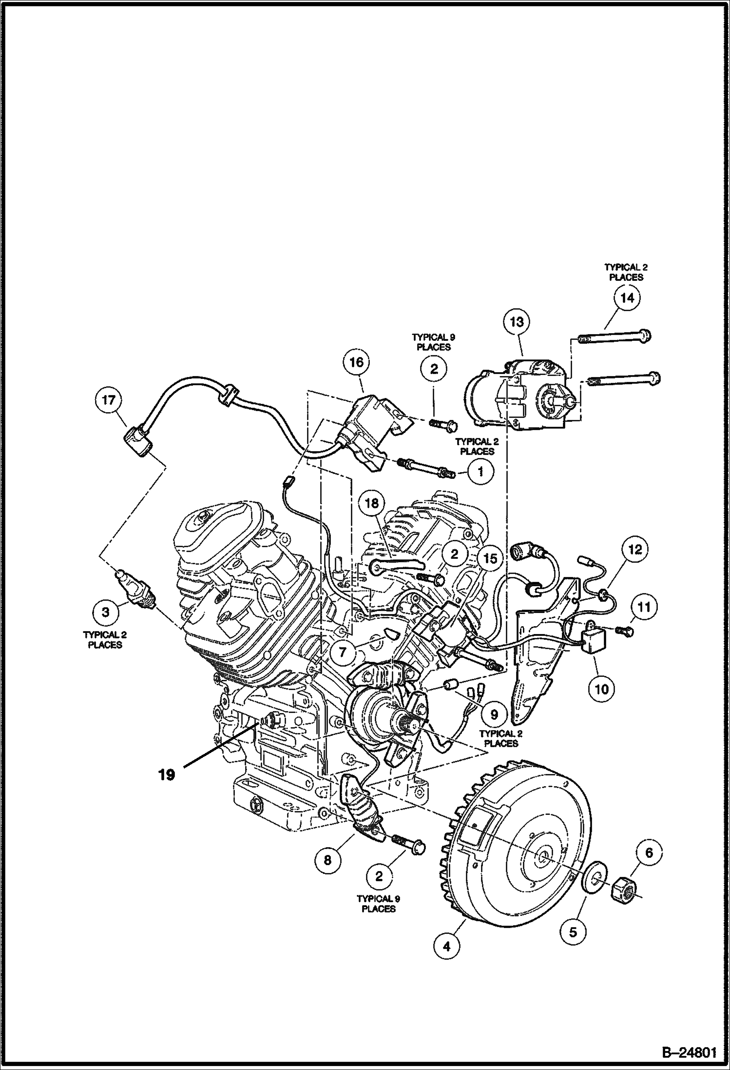 ДЕТАЛИ ЗАМКА ЗАЖИГАНИЯ И МАХОВИК HONDA ДВИГАТЕЛЯ