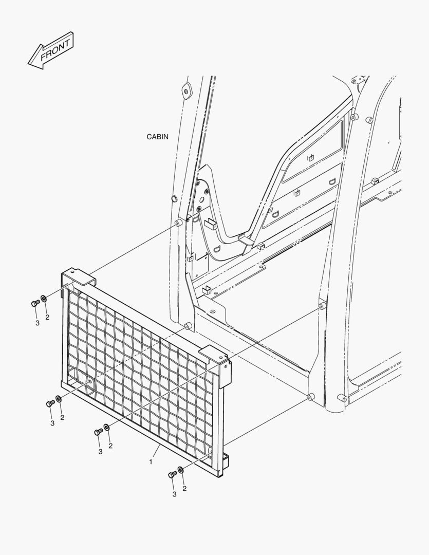 КАБИНА С НИЗКИМ ЗАЩИТНЫМ ОГРАЖДЕНИЯ - СИСТЕМА ЗАЩИТЫ ПРИ ОПРОКИДЫВАНИИ