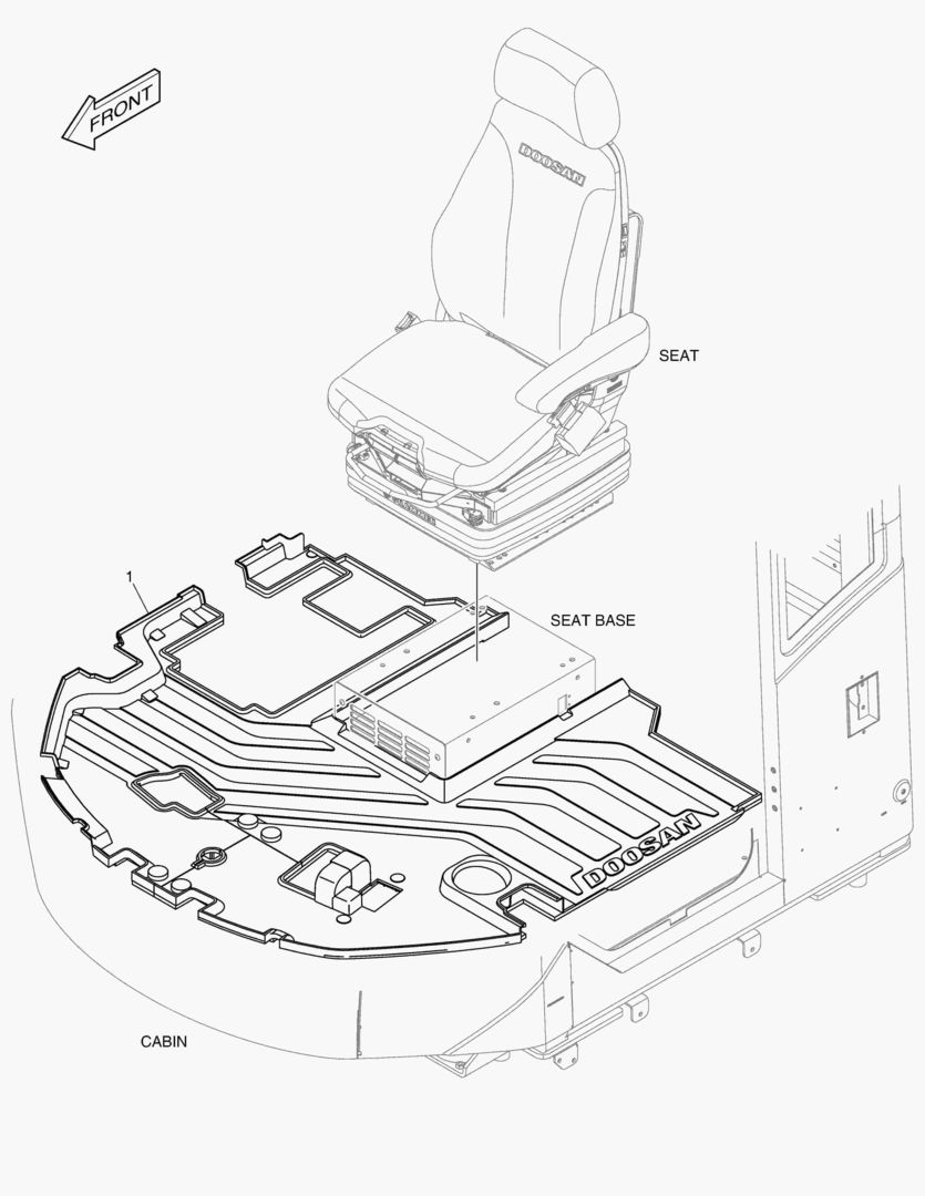 КОВРИК НА ПОЛУ КУЗОВА