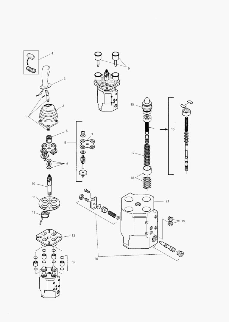3490 REMOTE CONTROL VALVE-2 SPOOL [1001~1010]