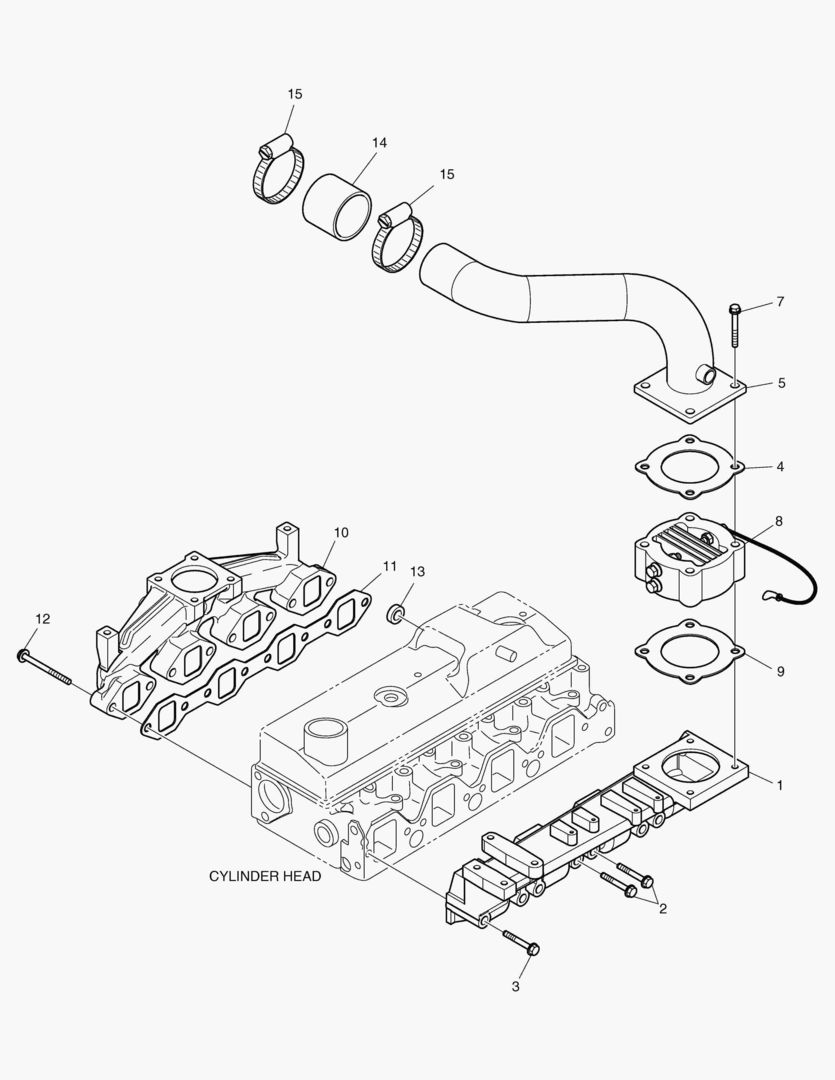 Спецтехника 009 INTAKE & EXHAUST MANIFOLD