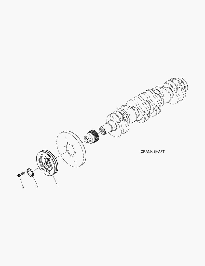 ШКИВ ВАЛ КРИВОШИПА