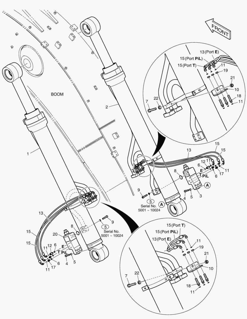 ГИДРОСИСТЕМА СТРЕЛЫ-ГИДРОЗАМОК