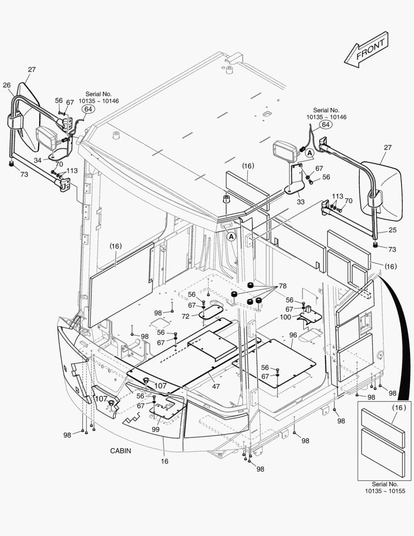 5970 CABIN(2) - BODY(WITHOUT ROOF)