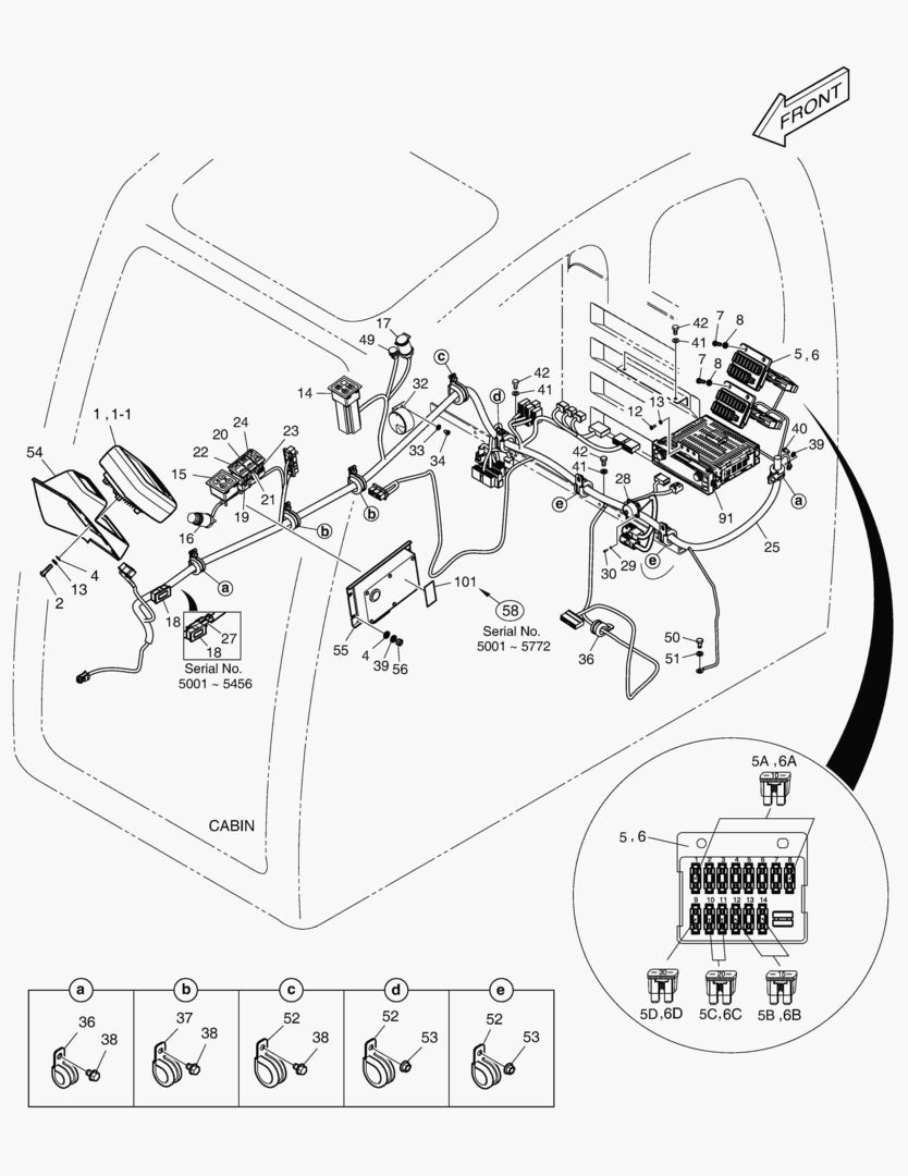 1730 ELECTRIC PARTS - CABIN [5001~6167]