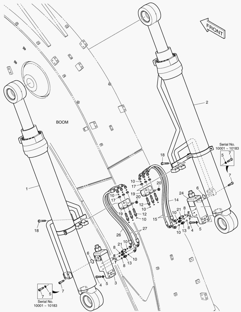 ГИДРОСИСТЕМА СТРЕЛЫ-ГИДРОЗАМОК