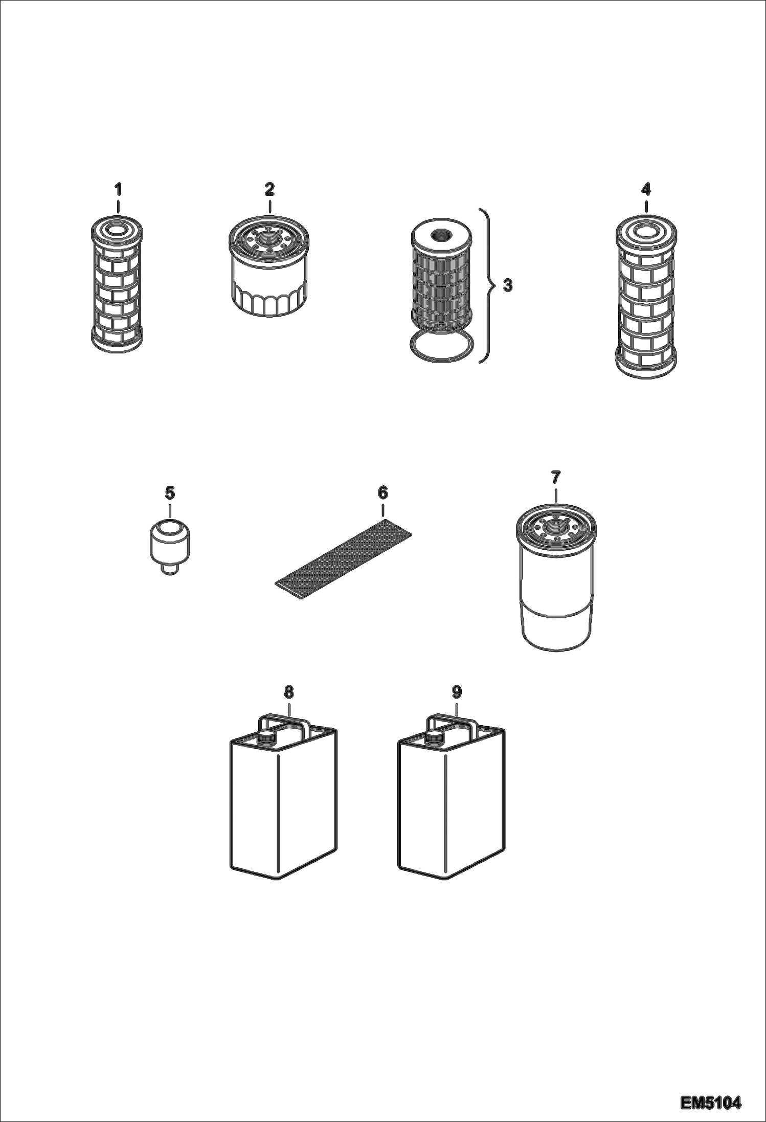 ПУНКТЫ ТЕХНИЧЕСКОГО ОБСЛУЖИВАНИЯ (КАЖДЫЕ 500 ЧАСОВ)