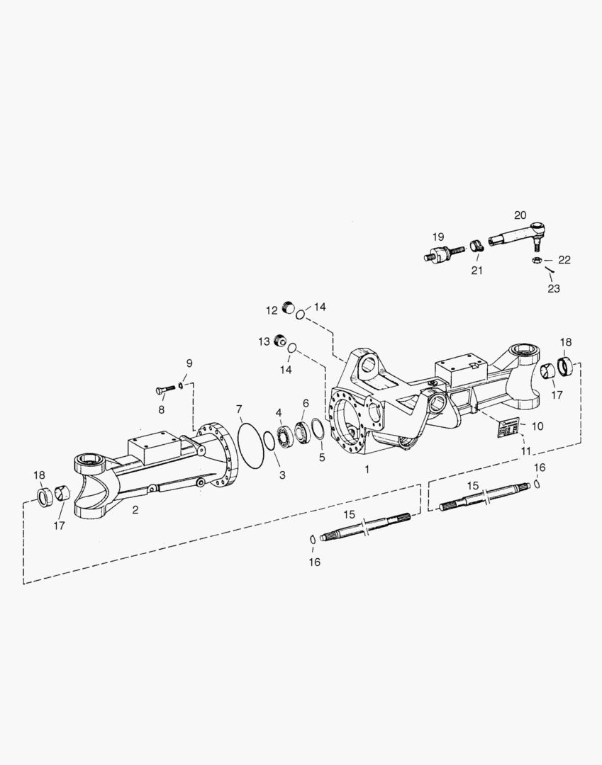 6630 BODY - FRONT AXLE