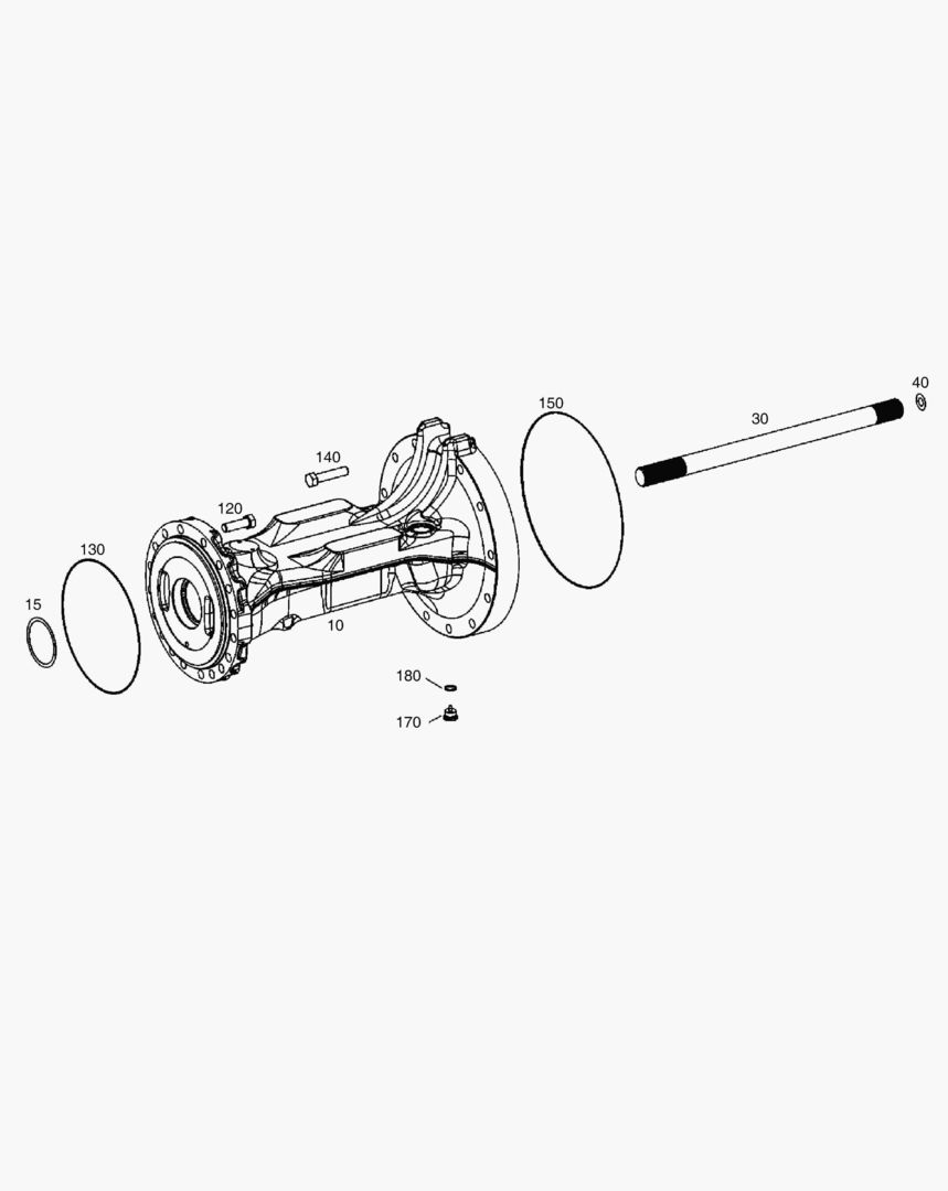 Спецтехника 3390 AXLE CASING - REAR AXLE [5001~10012] - главное фото