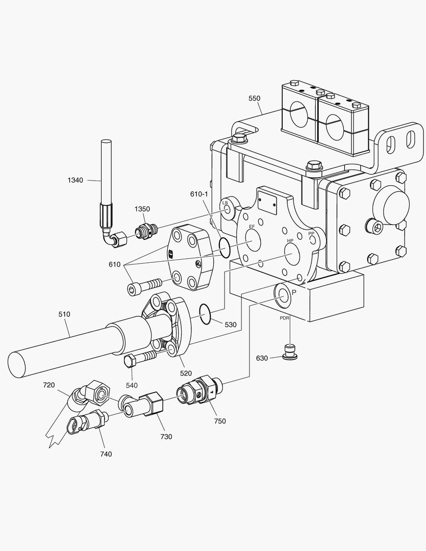 Схема КЛАПАН РУЛЕВОГО УПРАВЛЕНИЯ