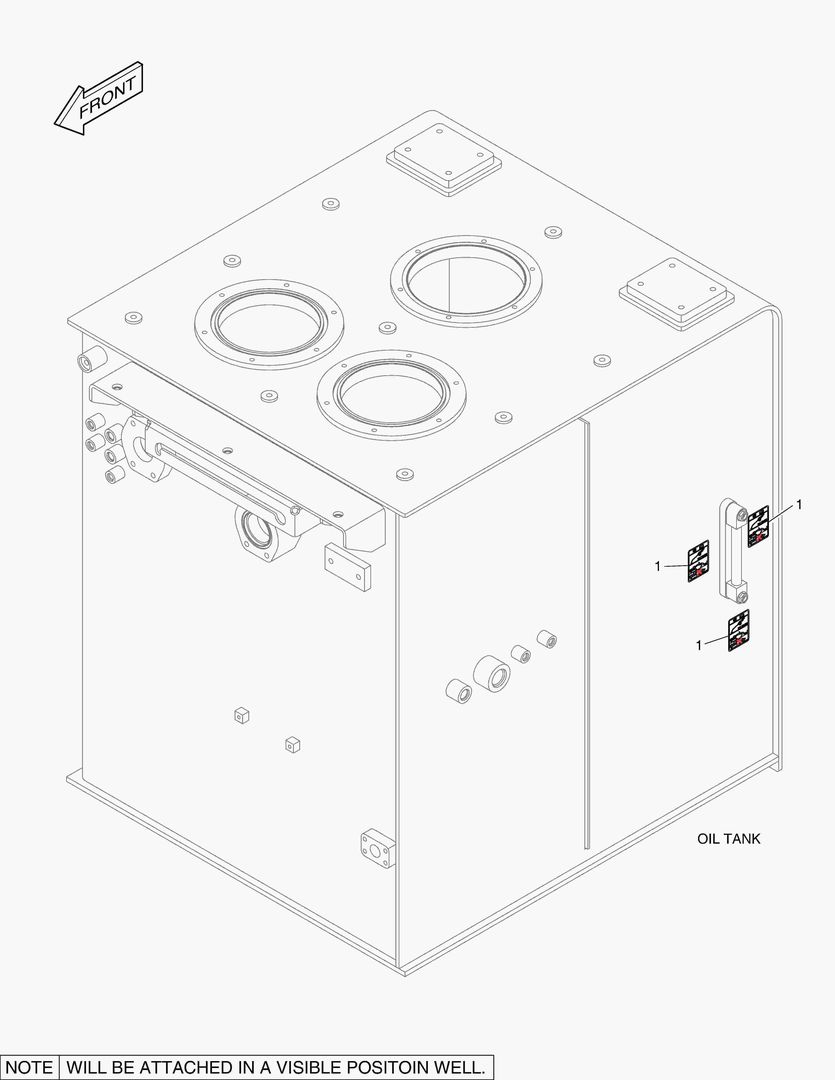 5430 DECAL - OIL CHECK (LOW TEMPERATURE)