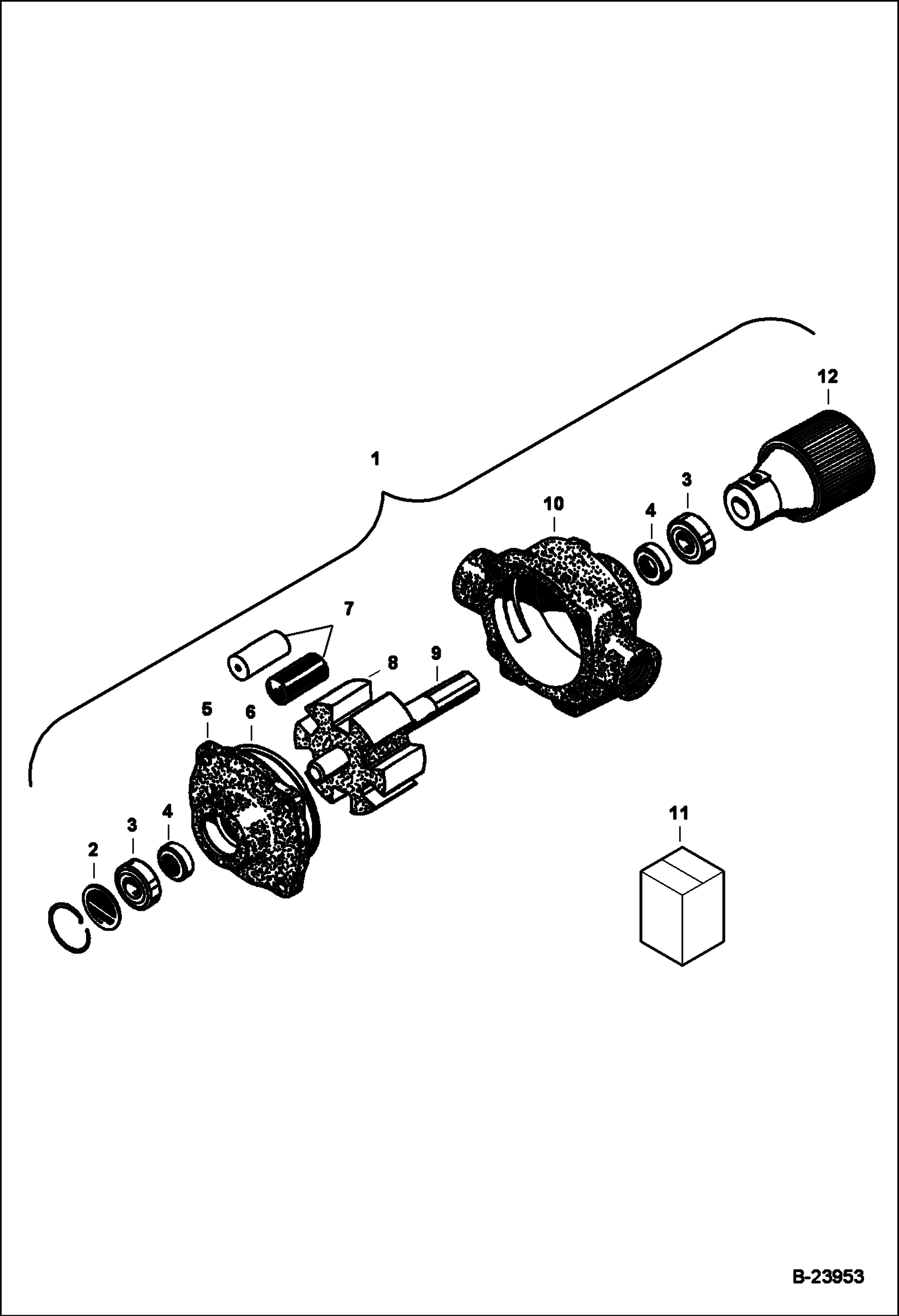 Схема РАСПЫЛИТЕЛЬ 3PT (РОТАЦИОННЫЙ НАСОС) (ABKT)