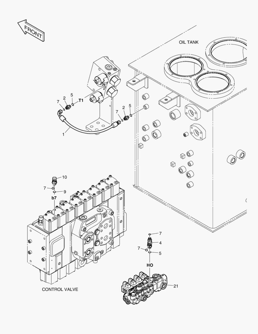 ТРУБОПРОВОД СЕРВОУПРАВЛЕНИЯ(1) - 2 ПУТИ