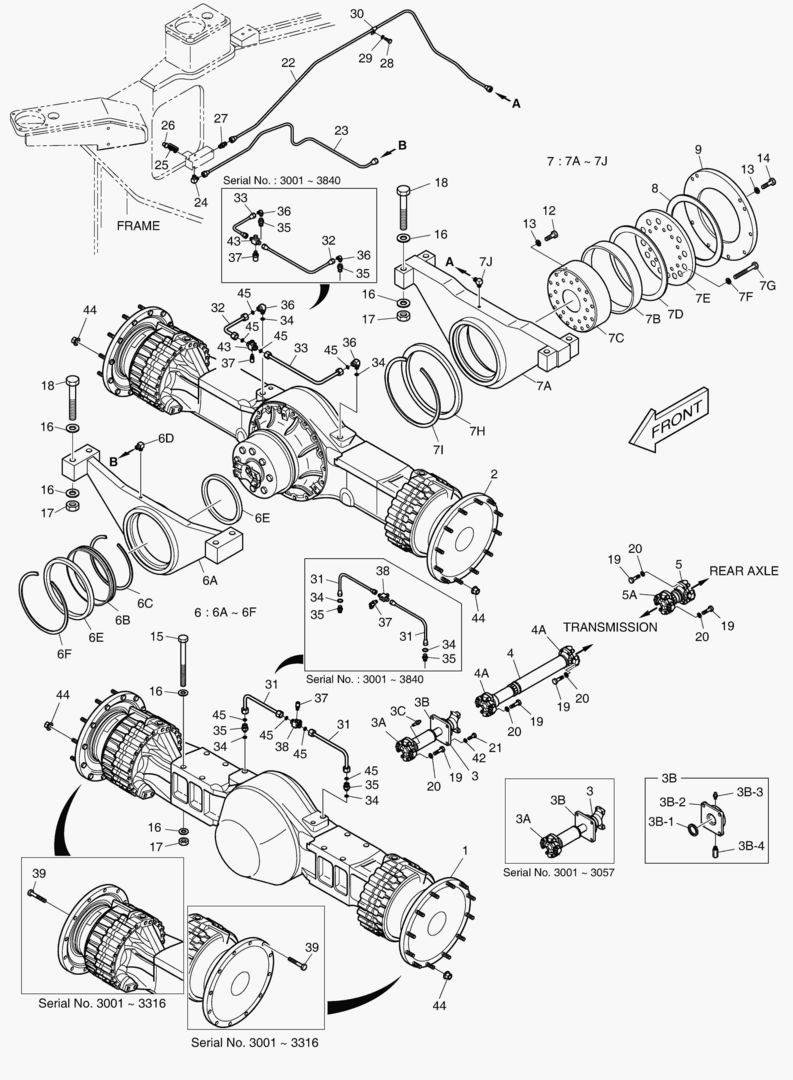 1150 AXLE & DRIVE SHAFT