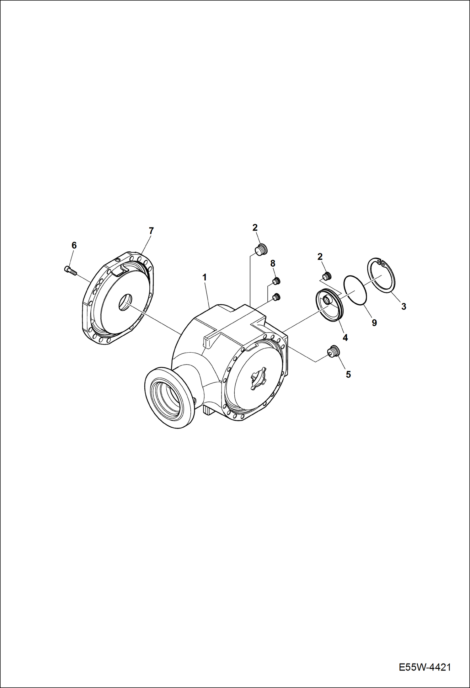 КОРПУСК (ЗАДНИЙ МОСТ ) (СЕРИЙНЫЙ НОМЕР AEFB11102 И ВЫШЕ)