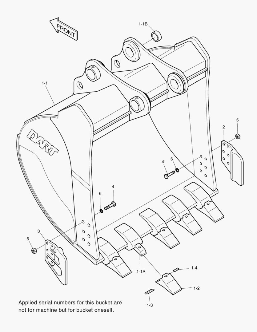 5550 BUCKET-2.07гЋҐ(60`)-VERTICAL PIN