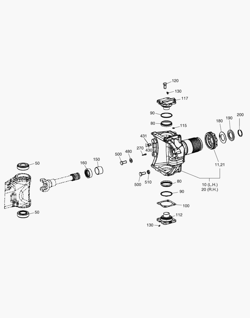 Спецтехника 4600 JOINT HOUSING - FRONT AXLE [5001~5431]