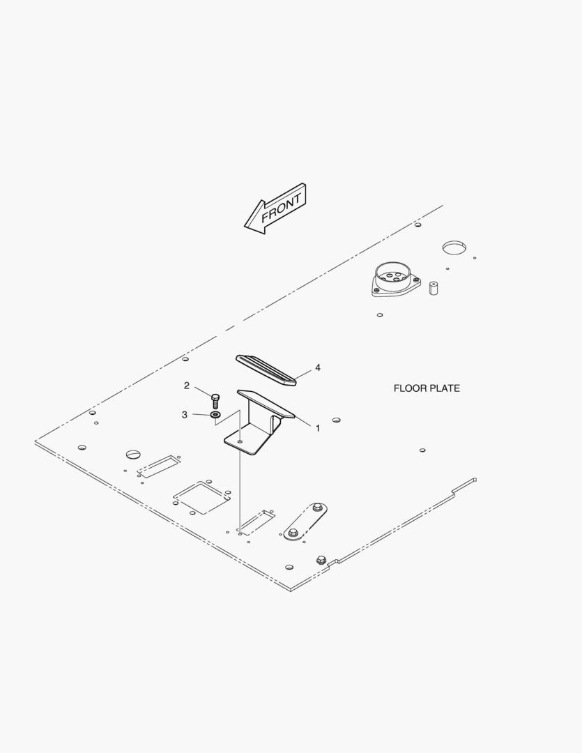 ПОДСТАВКА ДЛЯ НОГ - ЛЕВОСТОРОННИЙ